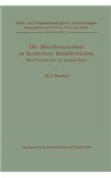 Die Maschinenarbeit in Deutschen Bankbetrieben