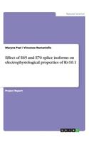 Effect of E65 and E70 splice isoforms on electrophysiological properties of Kv10.1