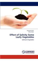 Effect of Salinity Some Leafy Vegetables