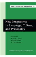 New Perspectives in Language, Culture, and Personality