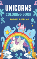 Unicorns Coloring Book for Girls Ages 4-6