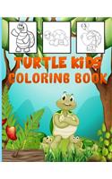 Turtle Kids Coloring Book: Turtle Coloring Book.Turtle Coloring Book For Kids.50 Story Paper Pages. 8.5 in x 11 in Cover.