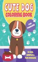Cute Dog Coloring Book For Toddlers