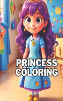 Coloring book of Princess: Coloring book for kids