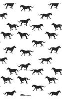 Horse Pattern - Horsback Riding 18: Blank Dot Grid Notebook for Horse Girls and Horsback Riders