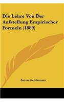 Lehre Von Der Aufstellung Empirischer Formeln (1889)