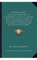 Records and Recollections of St. Cuthbert's College, Ushaw