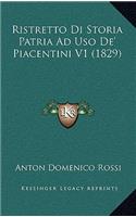 Ristretto Di Storia Patria Ad Uso De' Piacentini V1 (1829)