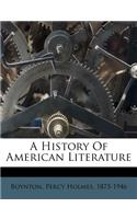 A History Of American Literature