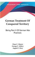 German Treatment Of Conquered Territory