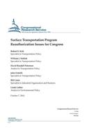 Surface Transportation Program Reauthorization Issues for Congress: (Crs Reports)