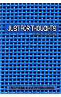 Just for Thoughts Lined Journal/Notebook (Blue Net): Personalized Journal, Notebook Journal, Lined Journal, Travel Notebook, 6x9 Journal