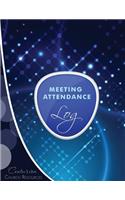 Meeting Attendance (Logbook, Journal 8.5" X 11"): Meeting Log for churches