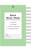 Blank Music Sheet