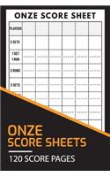 Onze Score Sheets 120 Score Pages