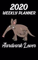 2020 Weekly Planner Aardvark Lover: Jan 1, 2020, to Dec 31, 2021: 2 Years Weekly & Monthly Planner