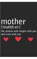 Mother mouth er the woman who laughs with you and cries with you