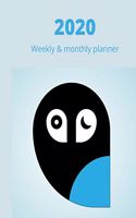2020 Weekly & monthly planner: Owl cover for January 2020 to December 2020 month at a glance and week at a glance planner, organizer, diary, schedule (8.5 x 11 inches)