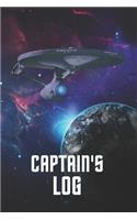 Captain's Log: Star Trek Collection - U.S.S. Enterprise - Fan Notebook, Sketchbook, Diary, Journal, For Kids, For A Gift, To School (120 College Ruled Blank Pages (1 Star Trek College Ruled)
