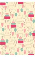 2022: Pink Birthday Wedding Anniversary Party Weekly Calendar Planner Organizer
