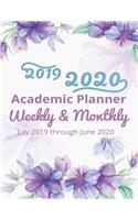 2019-2020 Academic Planner Weekly And Monthly