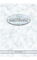 Matthew - Lined Notebook