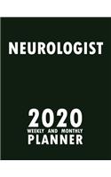 Neurologist 2020 Weekly and Monthly Planner