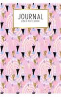 Journal Lined Notebook: Yogacorns Unicorn Yoga - Blank Lined Journal - Gratitude Journal - 6" x 9" 100 Pg -Motivational Quotes - Self-Care - Diary - Gift