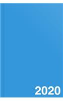 Wochenplaner 2020, Kalender und Terminplaner, 2 Seiten pro Woche (blau): Kompakter Wochenkalender und Planer für 12 Monate (53 Wochen), mit Feiertagen, ca. A5