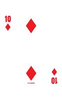 10 Of Diamonds: Poker Card Notebook With Lined College Ruled Paper For Work, Home Or School. Cool 8.5 x 11 Notepad Journal For Taking Notes, Diaries Or Journaling F
