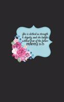 Proverbs 31: 25: MONTHLY planner BOOK