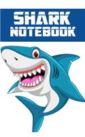 Shark notebook: wonderful Blank Lined Gift notebook For The Shark lovers it will be the Gift Idea for Shark Lover.