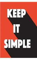 Notizbuch Keep it simple