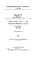 Hearing to review USDA marketing programs