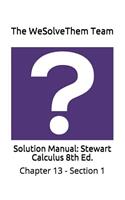 Solution Manual: Stewart Calculus 8th Ed.: Chapter 13 - Section 1