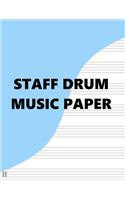 Staff Drum Music Paper