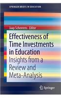 Effectiveness of Time Investments in Education