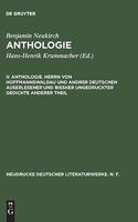 Anthologie, II, Anthologie. Herrn Von Hoffmannswaldau Und Andrer Deutschen Auserlesener Und BiÃ?her Ungedruckter Gedichte Anderer Theil