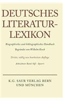 Deutsches Literatur-Lexikon, Band 18, Siff - Spoerri