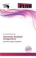 Semantic Analysis (Linguistics)