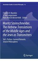 Moritz Steinschneider. the Hebrew Translations of the Middle Ages and the Jews as Transmitters: Vol I. Preface. General Remarks. Jewish Philosophers