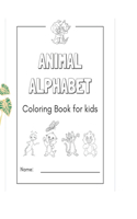 Animals alphabet coloring book