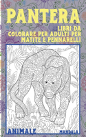 Libri da colorare per adulti per matite e pennarelli - Mandala - Animale - Pantera