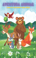 AVENTURA ANIMAL - Libro De Colorear Para Niños