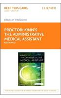 Kinn's the Administrative Medical Assistant - Elsevier eBook on Vital Source (Retail Access Card): An Applied Learning Approach