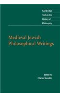 Medieval Jewish Philosophical Writings