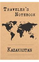 Traveler's Notebook Kazakhstan: 6x9 Travel Journal or Diary with prompts, Checklists and Bucketlists perfect gift for your Trip to Kazakhstan for every Traveler