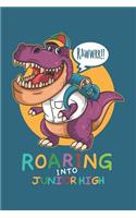 Rawwrr Roaring Into Junior High: Week to Page Academic Diary Planner July 2019 - June 2020