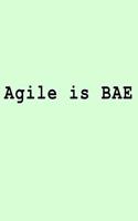 Agile is BAE: Blank Lined Journal