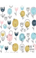 Notebook by c cher: Flower cover and Lined pages, Extra large (8.5 x 11) inches, 110 pages, White paper(1 Flower Notebook)